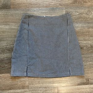Brandy Melville Cara Skirt black and white gingham print